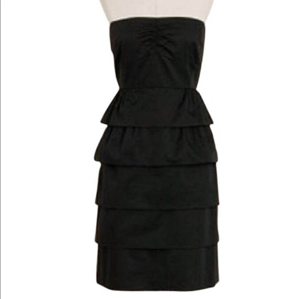 J.Crew Brynn Poplin Ruffle Dress